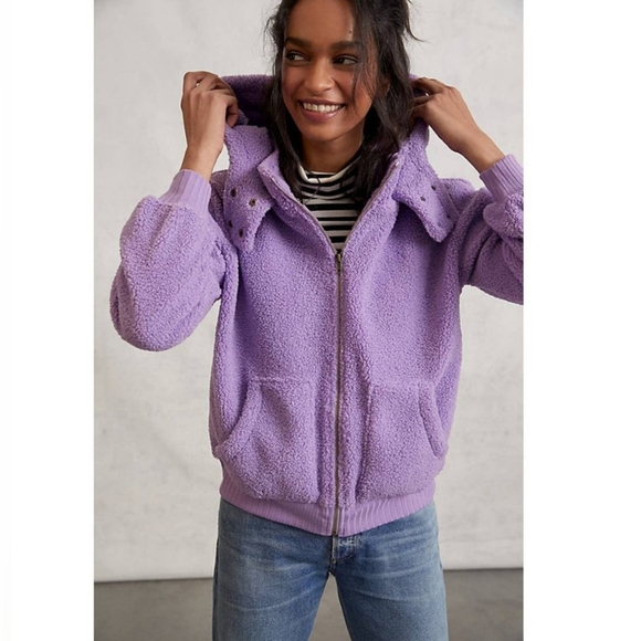womens fleece sherpa hoodie